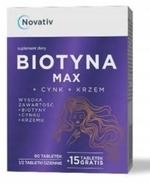 Zdjęcie Novativ Biotyna Max + Cynk + K...