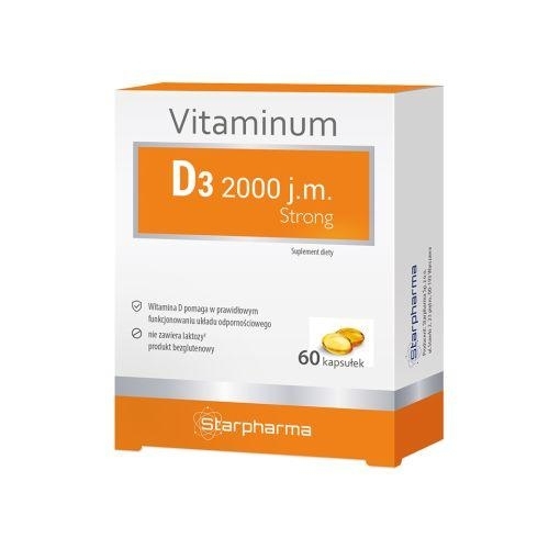Zdjęcie Vitaminum D3 2000 j.m. Strong, 60kaps