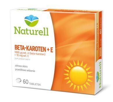 Zdjęcie NATURELL Beta-karoten + E tabl. 60 tabl.