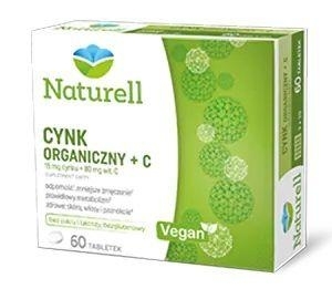 Zdjęcie NATURELL Cynk organiczny +C, 60 tabl.