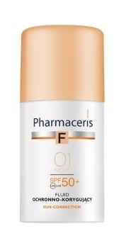 Zdjęcie Pharmaceris F SUN-CORRECTION Fluid ochronno-korygujący 01 IVORY SPF50+, 30 ml