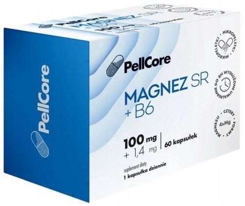 Zdjęcie PellCore Magnez SR + B6, 60kaps