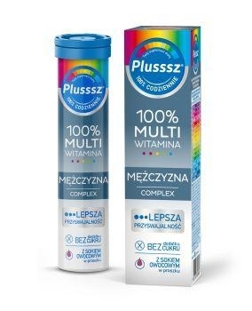 Zdjęcie Plusssz 100% Multiwitamina Mężczyzna Complex, 20 tabl