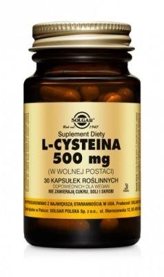 Zdjęcie SOLGAR L-cysteina 500 mg, 30 kaps.